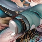 Miniatura fototapety Egzotyczne kwiaty w odcieniach fioletu fragment #1