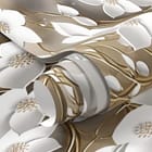 Miniatura fototapety Dekoracyjne drzewo z kwiatami 3D fragment #1