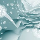 Miniatura fototapety Białe dmuchawce i fale 3D