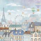 Miniatura fototapety Kolorowe Dachy z Kotami