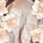 Miniatura fototapety Kwiaty 3D z Kryształkami