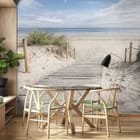 Miniatura fototapety Ścieżka na plaży przy morzu we wnętrzu kuchni