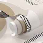 Miniatura fototapety Geometryczne wzory z okręgami fragment #1