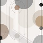 Miniatura fototapety Geometryczne wzory z okręgami