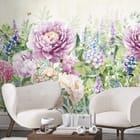 Miniatura fototapety Kwiaty piwonii i hortensji we wnętrzu przedpokoju