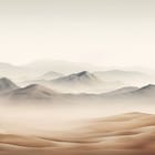 Miniatura fototapety Górzysty krajobraz z wydmami