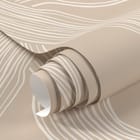 Miniatura fototapety Abstrakcyjne Linie na Beżowym Tle fragment #1