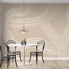 Miniatura fototapety Abstrakcyjne Linie na Beżowym Tle we wnętrzu kuchni