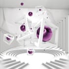 Miniatura fototapety Geometryczne figury z kulami