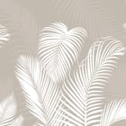 Miniatura fototapety Białe liście palmowe na beżu
