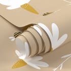 Miniatura fototapety Białe stokrotki na beżowym tle fragment #1