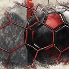 Miniatura fototapety Piłka Nożna w Czerwono-Czarnych Barwach