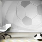 Miniatura fototapety Piłka nożna z heksagonami we wnętrzu pokoju dziecka