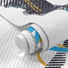 Miniatura fototapety Piłkarz w akcji na boisku fragment #1