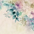 Miniatura fototapety Akwarelowe róże i liście