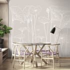 Miniatura fototapety Delikatne kontury lilii we wnętrzu kuchni