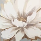 Miniatura fototapety Białe Piwonie na Jasnobrązowym Tle