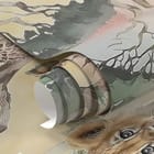 Miniatura fototapety Młode zwierzęta na sawannie fragment #1