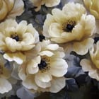 Miniatura fototapety Żółte kwiaty na ciemnym tle