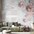 Miniatura fototapety Bukiet Różowych Piwonii we wnętrzu salonu