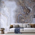 Miniatura fototapety Marmurowy Wzór z Żyłkami we wnętrzu salonu