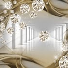 Miniatura fototapety Diamentowe kule w tunelu