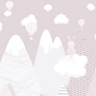 Miniatura fototapety Królik na chmurze w górach