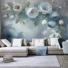 Miniatura fototapety Egzotyczne Kwiaty na Gałęzi we wnętrzu salonu