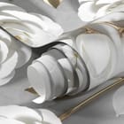 Miniatura fototapety Białe róże na złotych łodygach fragment #1