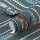 Miniatura fototapety Las brzozowy z pomarańczowymi liśćmi fragment #1