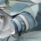 Miniatura fototapety Bukiet Niebieskich i Białych Róż fragment #1