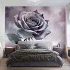 Miniatura fototapety Róża w Delikatnych Fioletach we wnętrzu sypialni