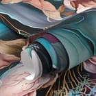 Miniatura fototapety Egzotyczne kwiaty w odcieniach fioletu fragment #1