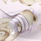 Miniatura fototapety Misie na chmurach i księżycu fragment #1