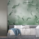 Miniatura fototapety Trójwymiarowe sześciokąty 3D we wnętrzu pokoju dziecka