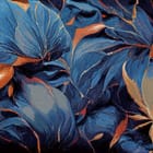 Miniatura fototapety Abstrakcyjne liście w odcieniach niebieskiego