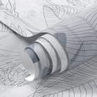 Miniatura fototapety Szkicowane Kwiaty i Liście fragment #1