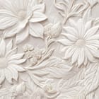 Miniatura fototapety Reliefowe kwiaty na ścianie