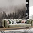 Miniatura fototapety Mglisty las iglasty w tajemnicy we wnętrzu salonu