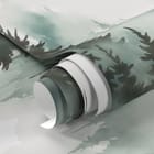 Miniatura fototapety Mglisty las iglasty fragment #1