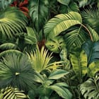 Miniatura fototapety Tropikalne liście w zieleni