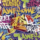 Miniatura fototapety Kolorowe graffiti z napisami