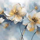 Miniatura fototapety Polne kwiaty na gałęziach