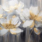 Miniatura fototapety Kwiaty polne na ciemnym tle