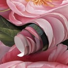 Miniatura fototapety Różowe piwonie na czarnym tle fragment #1