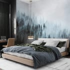 Miniatura fototapety Las mglisty w tajemniczej scenerii we wnętrzu sypialni