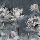 Miniatura fototapety Egzotyczne kwiaty lotosu na wodzie