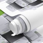 Miniatura fototapety Geometryczne sześciany w zieleni - realne zdjęcie w rolce
