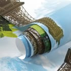 Miniatura fototapety Wieża Eiffla w parku Paryża - realne zdjęcie w rolce