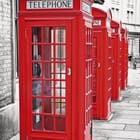 Miniatura fototapety Czerwone Budki Telefoniczne w Londynie